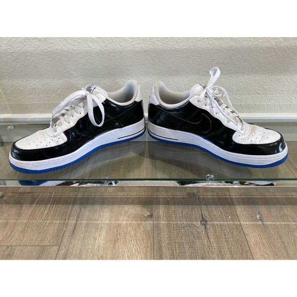 Nike Men\'s Air Force 1 Game Royal Patent Leather Sneakers White 488298-058 Sz 9 main image 6